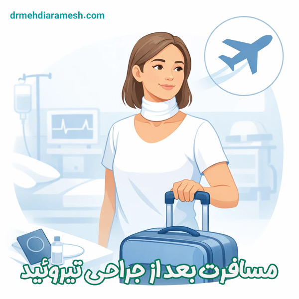 مسافرت بعد از جراحی تیروئید - دکتر مهدی آرامش
