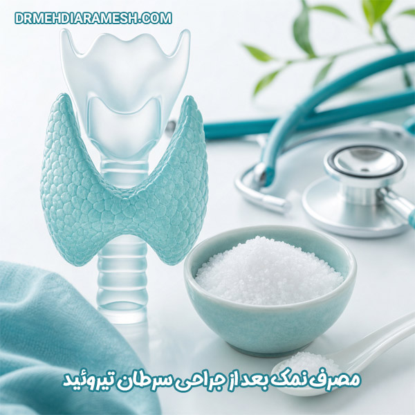 مصرف نمک یددار بعد از سرطان تیروئید - دکتر مهدی آرامش