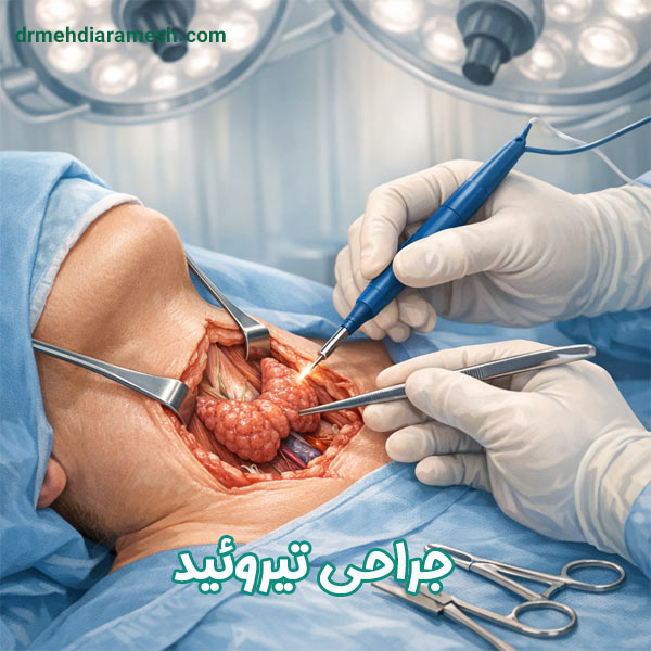 جراحی تیروئید - دکتر مهدی آرامش